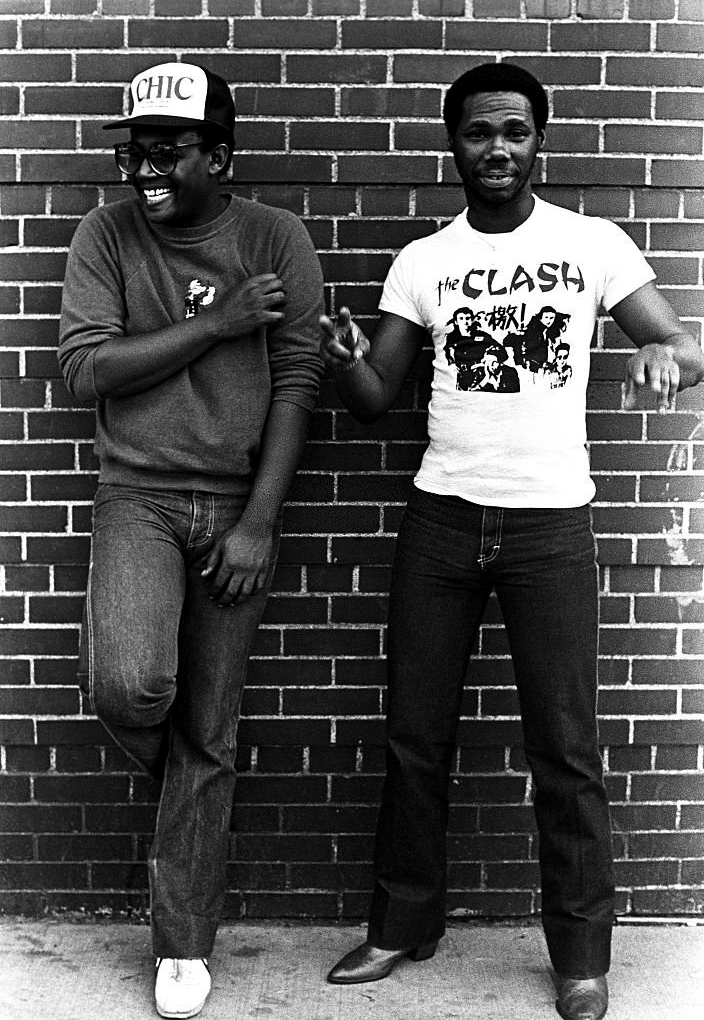 barneyhurley1's tweet photo. Bernard Edwards and Nile Rodgers of Chic, NYC, 1979 https://t.co/8gEsZJpqhf