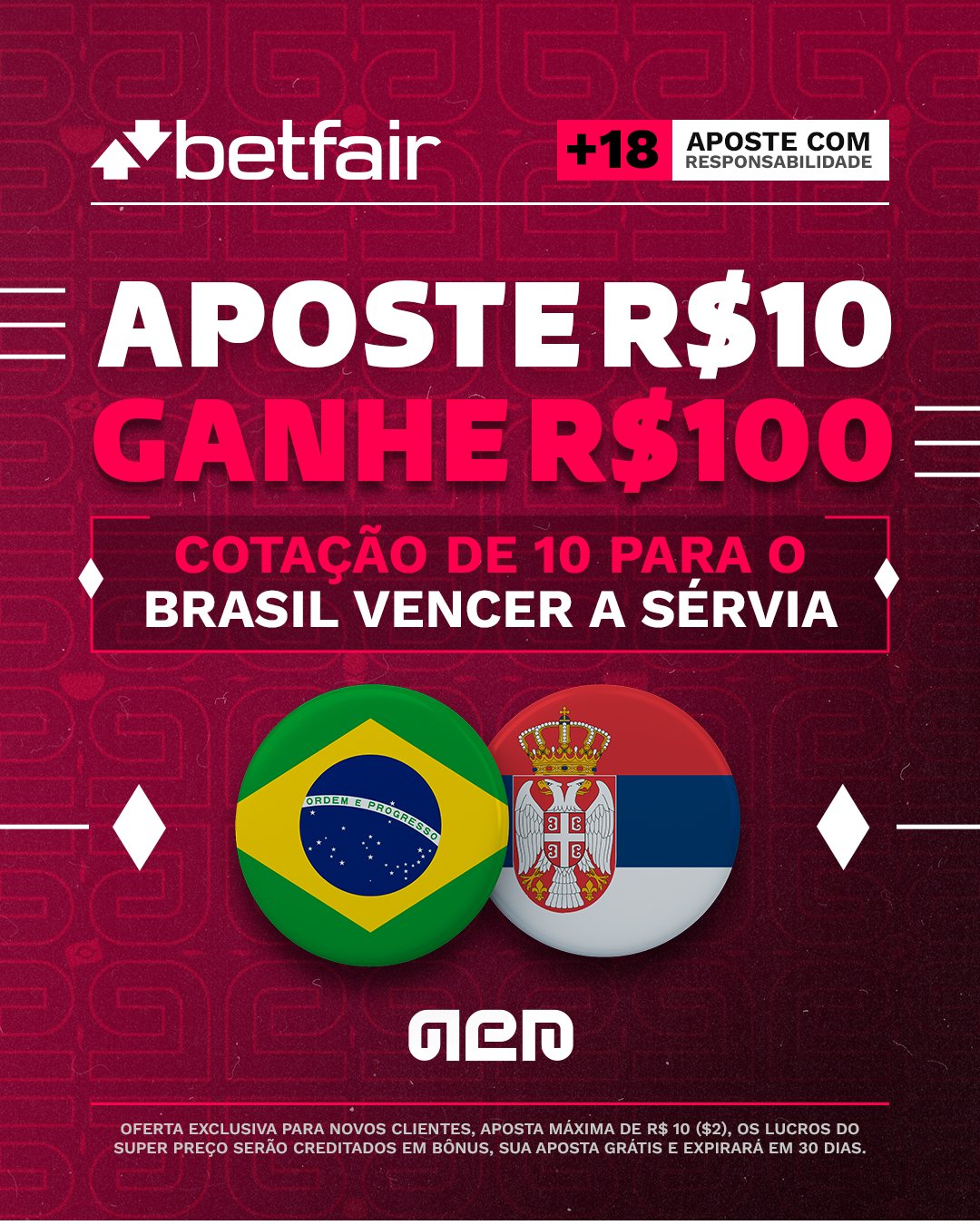 Palpite em Brasil x Sérvia: Odds e apostas