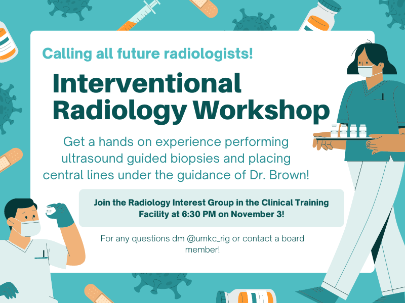 EricErrampalli's tweet photo. Enjoyed spearheading @UMKCmedschool's first #IRad workshop for students!π₯³Special thank you to Dr. Brown for teaching and the Clinical Training Facility for providing equipment for our #Seldinger technique and ultrasound workshop.
#VIRad #rads #twittIR #MedEd #Medsimulation https://t.co/zCtm2NcuVQ