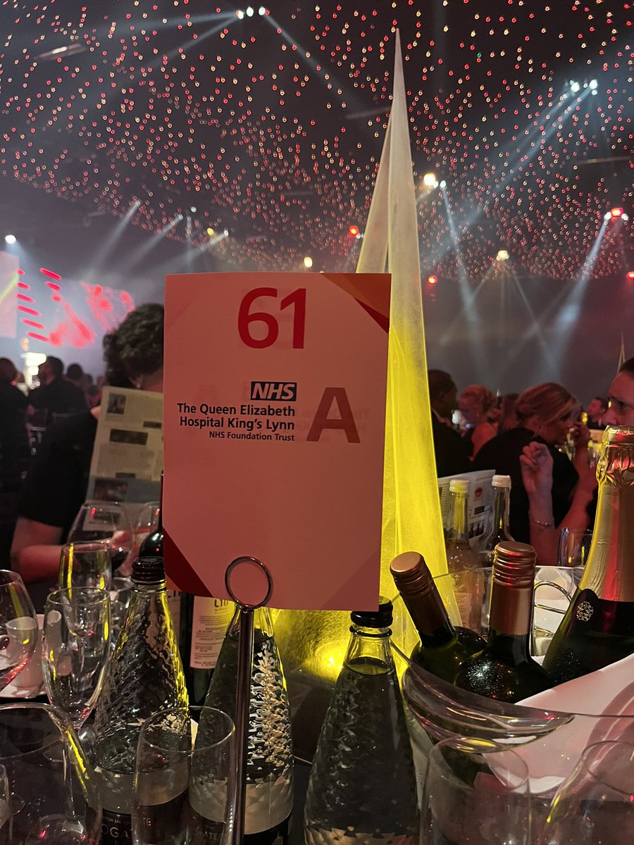 Go @teamqeh we might be Trust of the year #HSJAwards