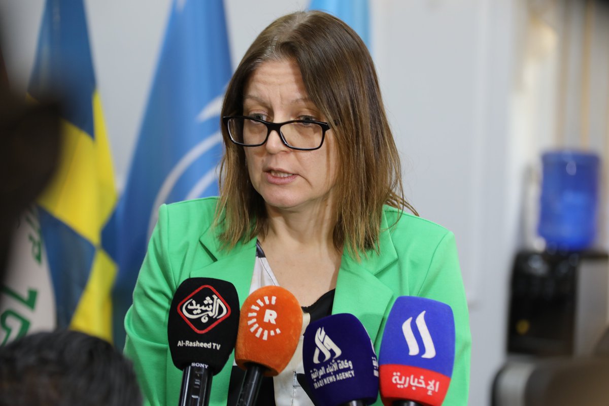 H.E. Swedish ambassador to #Iraq Jessica Svärdström: “Sweden maintains its commtment on improving the wellbeing and livelihoods of rural communities in southern #Iraq through enhanced climate smart agriculture practices and managemnt of natural resources backed by policy support”
