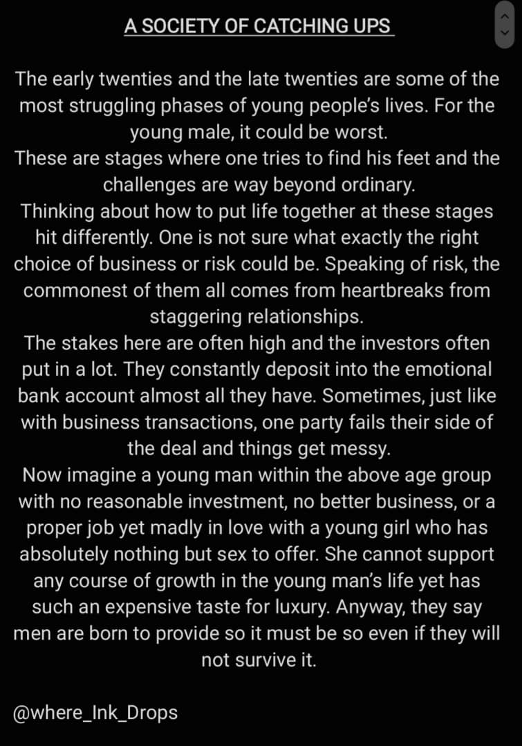 Where_Ink_Drops's tweet photo. Share your views with us... #Youth #Africa #Writer https://t.co/h68iJExcjA