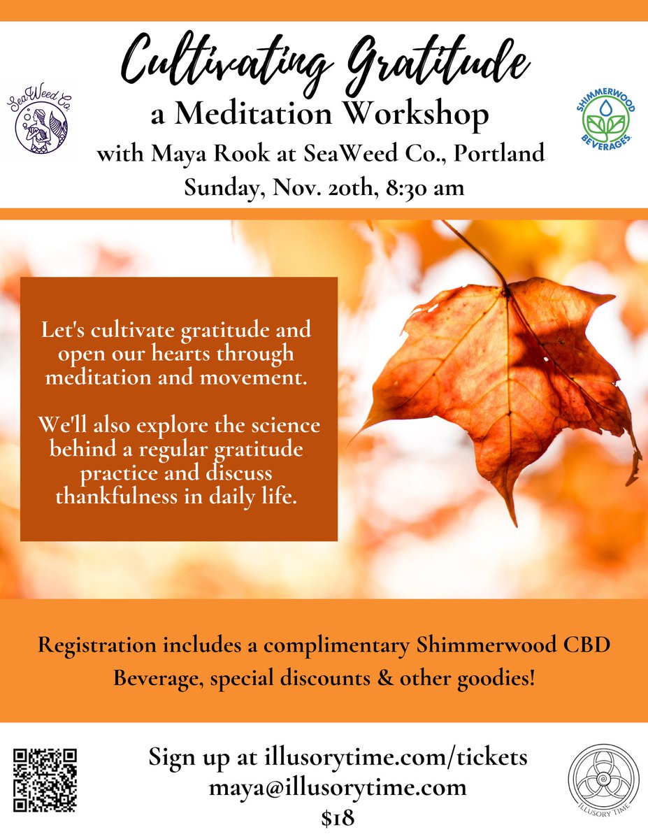 SeaWeedCo's tweet photo. Wellness Workshop this Sunday at the Portland shop with our friends @shimmerbevs 💜 Sign up at the link!
https://t.co/H5zmBBu5qz

#PortlandMaine #PortlandME #Maine #MaineEvents #GuidedMeditation #Gratitude https://t.co/STkd8S2rOm
