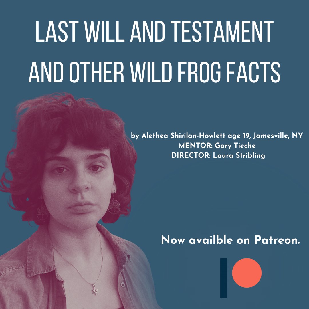 A writer, a doctor, a science teacher, a student and a Congresswoman discuss loss and untimely death with an animatronic frog during the reading of a will at a children's themed cafe.