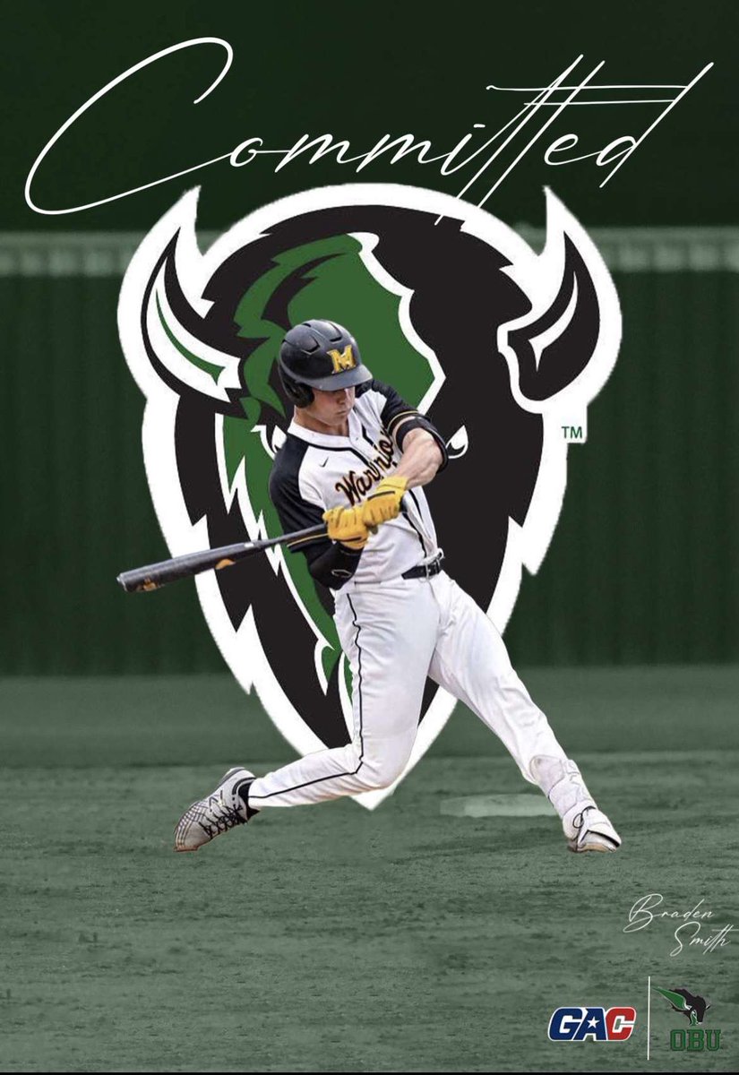 I am blessed to announce that I will be furthering my baseball and academic career at Oklahoma Baptist University. I want to thank God, my family, my coaches and my teammates who supported me on this journey. <a href="/OBU_Baseball/">OBU Baseball</a> <a href="/coachcox10/">Chris Cox</a> #OnToVictory #GAC
