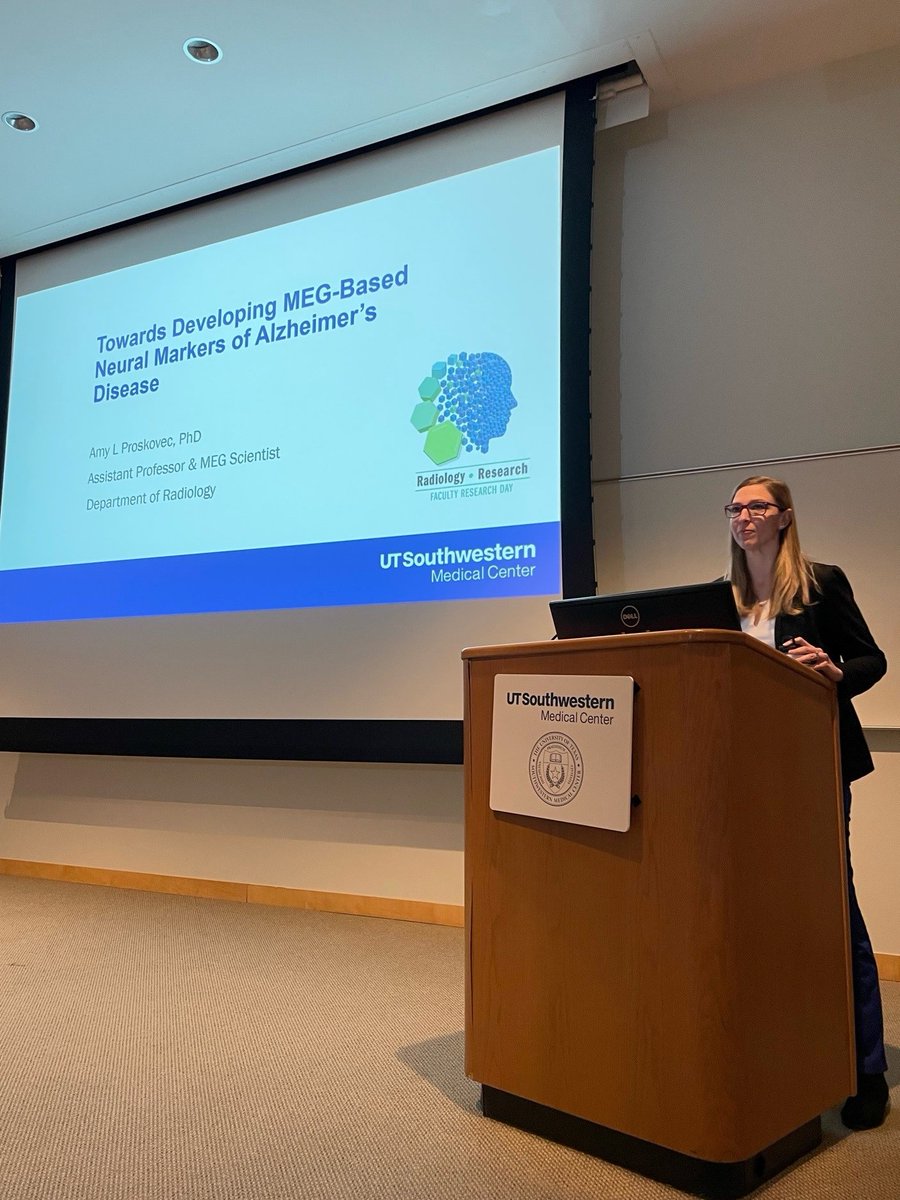 UTSW Radiology (@utsw_radiology) on Twitter photo Excellent! Dr. Amy Proskovec presents, "Towards Developing MEG-Based Neural Markers of Alzheimer’s Disease"
<a href="/ALProskovec_PhD/">Amy Proskovec, Ph.D.</a>
<a href="/lux_jacques/">Jacques Lux</a>
<a href="/ivpedrosa/">Ivan Pedrosa</a>
UTSW Department of Radiology Faculty Research Day 2022 Excellent! Dr. Amy Proskovec presents, "Towards Developing MEG-Based Neural Markers of Alzheimer’s Disease"
<a href="/ALProskovec_PhD/">Amy Proskovec, Ph.D.</a>
<a href="/lux_jacques/">Jacques Lux</a>
<a href="/ivpedrosa/">Ivan Pedrosa</a>
UTSW Department of Radiology Faculty Research Day 2022