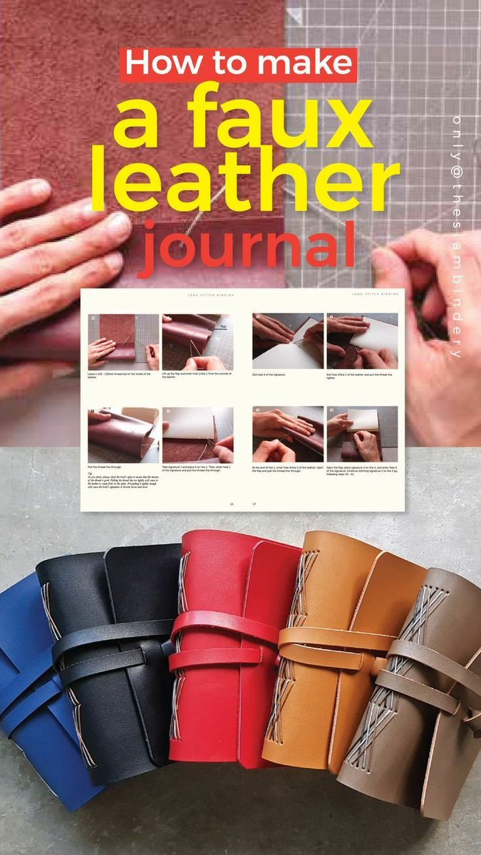 TonyChankan's tweet image. For the love of bookbinding. 

❤ Sale..up to 25% off.

Check us : thesiambindery.etsy.com

#tutorial #longstitchbinding #copticstitchtutorial #makersguide #booktutorial #hardcoverbooktutorial #journaltutorial #สมุดทำมือ