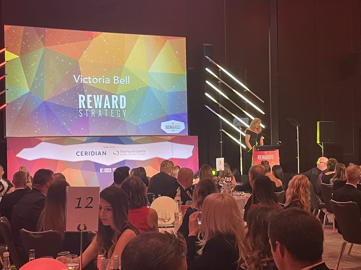 RewardStrategy's tweet photo. We’re delighted to be joined by the best in the industry at #TheRewards Stay tuned for our winner announcements throughout the night. Our deputy editor, Victoria Bell opened the awards ceremony brilliantly 👏🏻🏆 https://t.co/TVaBDu80rC