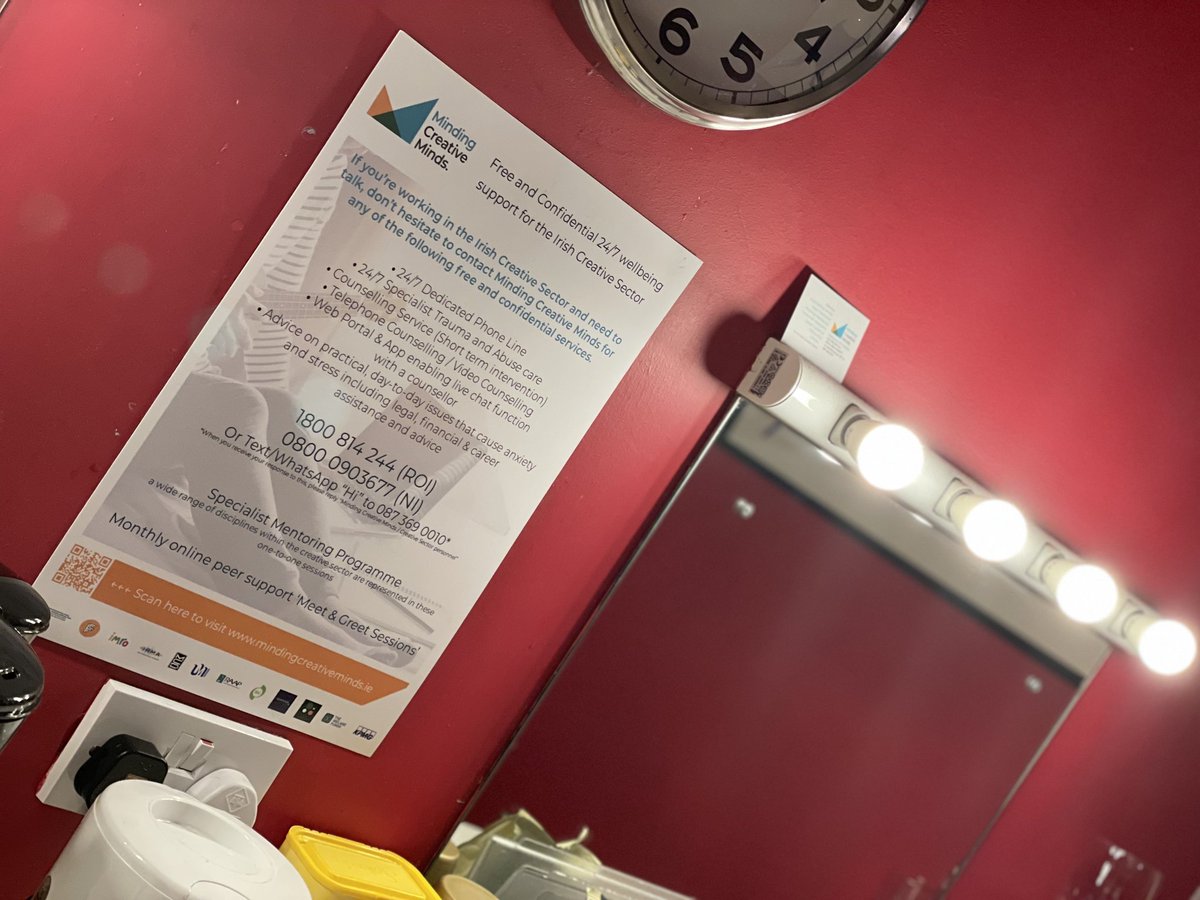 MindingCreative's tweet photo. Best of luck to everyone ahead of #RTÉFolkAwards tonight 🙌

We are available to all the performers and crew tonight and around the clock

We popped some reminders of our service backstage (thanks @RTERadio1!) if anyone needs them

Enjoy the night🎉 https://t.co/6mXutOnG6z
