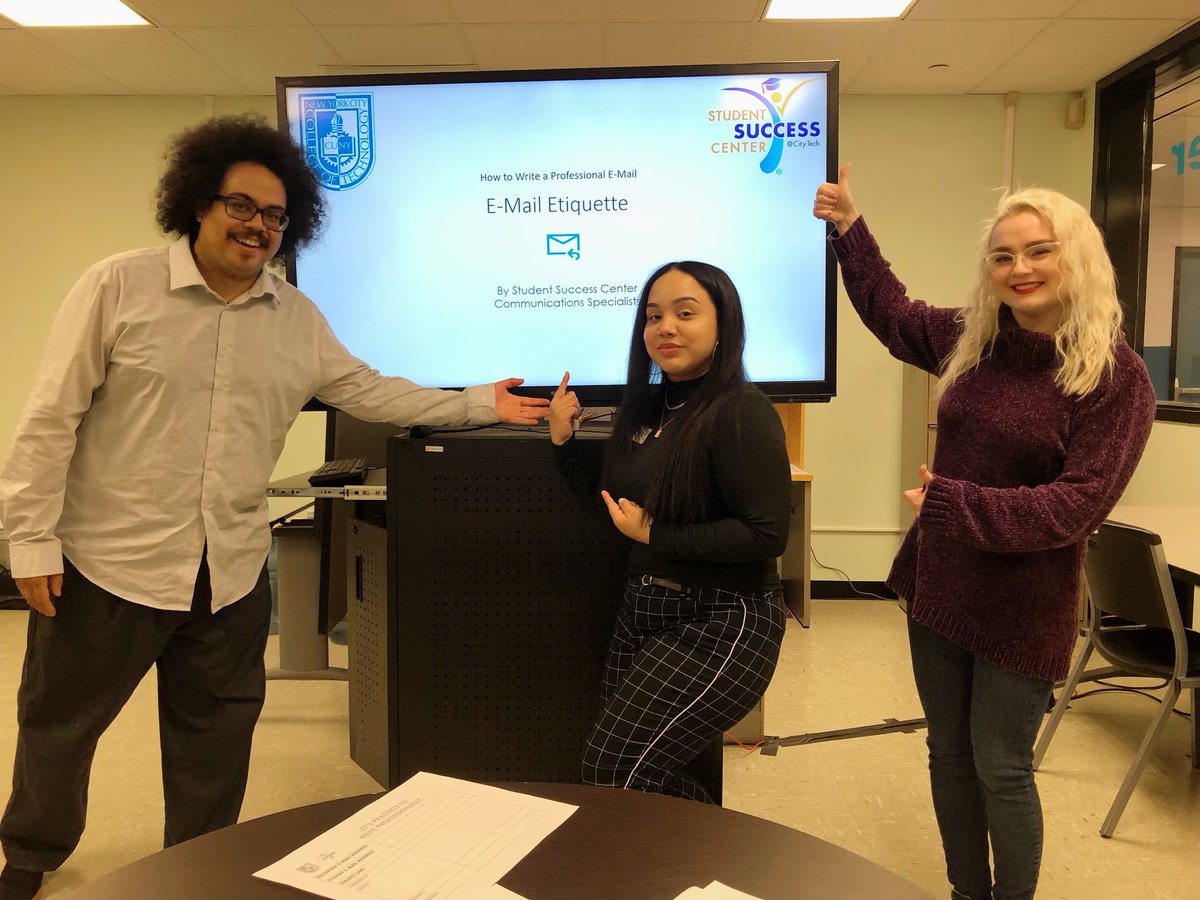#CityTech #StudentSuccessCenter Communications Specialists just finished the workshop on E-Mail Etiquette. Follow us for more upcoming events at LG-18R ! #CUNY #NYCCollegeOfTechnology #StudentLife #Education #NYC #NewYork #Brooklyn #Communication #Workshop #CityTechSSC #Success