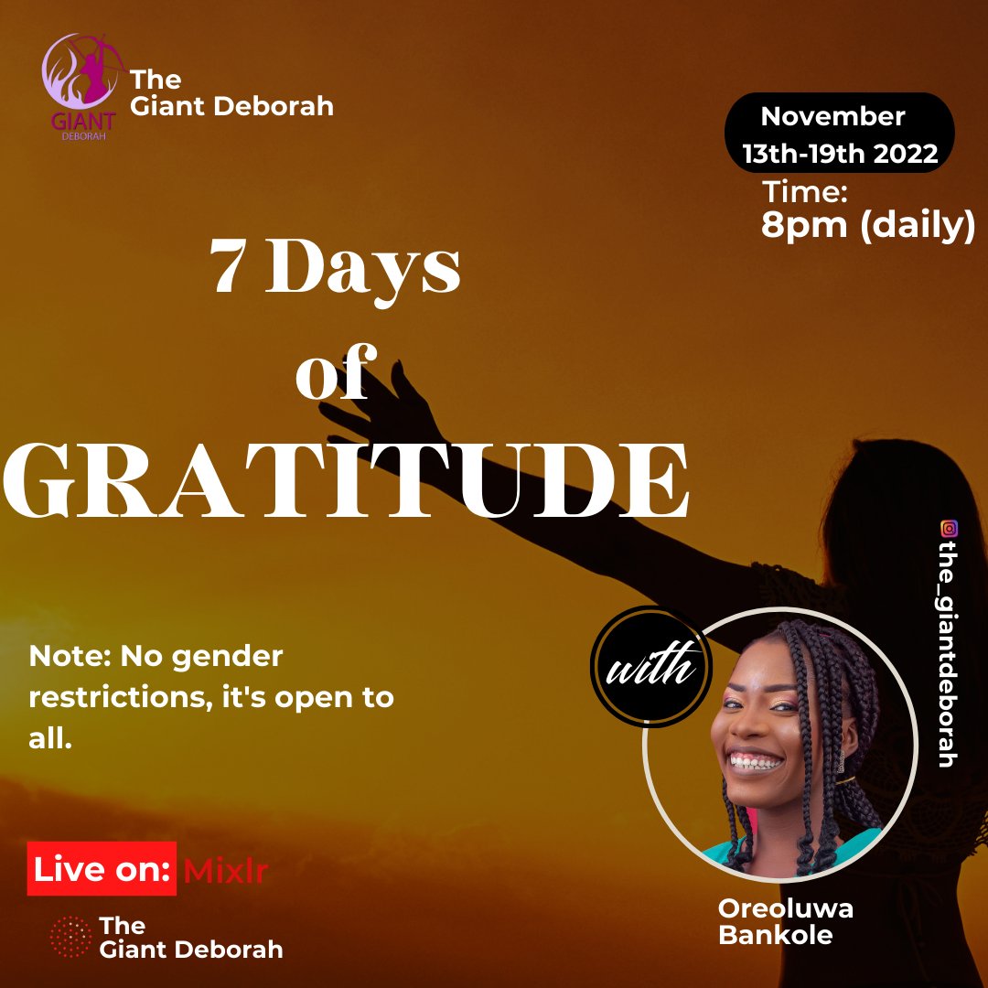 OreoluwanissiB's tweet photo. Thank you Jesus for nothing is impossible for Oreoluwa by the Spirit
The past five days has being 🔥🔥🔥🔥
Thank you Jesus, we don't take it for granted.
#gratitude #ineverythinggivethanks #thegiantdeborah https://t.co/sCYaaFY6WI
