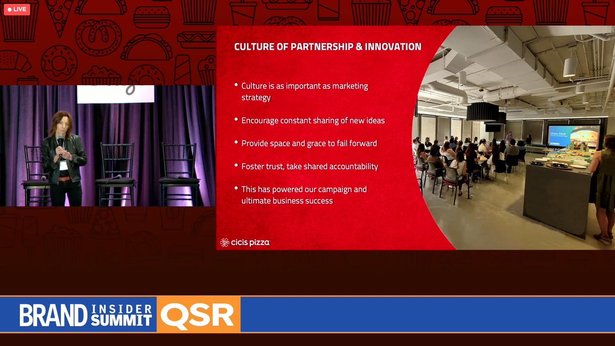 Fostering a culture of innovation and strong partnerships can get messy. But it's an essential key to building bolder and more exciting brand experiences (and results!). <a href="/CicisOfficial/">Cicis Pizza</a> #MediaPostInsiderSummits #QSR #Marketing #ClientLove