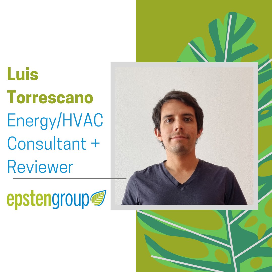 Epsten Group, a Salas O'Brien Company (@epstengroup) on Twitter photo We’re thrilled to welcome Luis Torrescano joining the Epsten team in January!
"I am very excited to join the Epsten team because of the positive impact that can be achieved on reducing #GreenhouseGas emissions through an efficient design," Luis says.
#EpstenTeam #NewEmployee We’re thrilled to welcome Luis Torrescano joining the Epsten team in January!
"I am very excited to join the Epsten team because of the positive impact that can be achieved on reducing #GreenhouseGas emissions through an efficient design," Luis says.
#EpstenTeam #NewEmployee