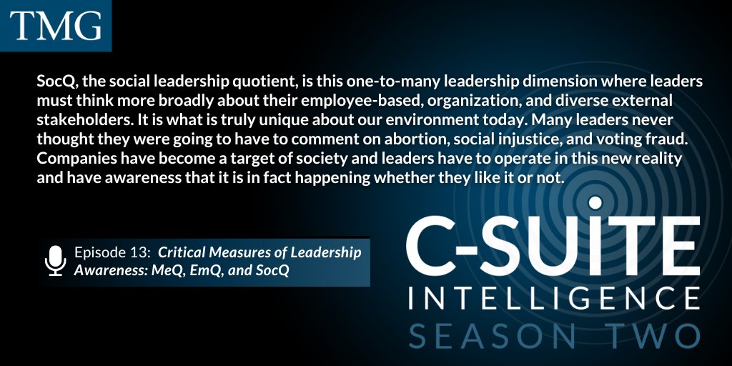 TheMilesGroup's tweet photo. The second level of leadership awareness is the notion of being an empathetic leader – “EmQ”
#EmQ allows you to move past your automatic assumptions and engage with those around you in genuine, meaningful ways
For more, listen to #CSuiteIntelligence pod!
https://t.co/YTBpVQDQAJ https://t.co/XCJyKgvOv5