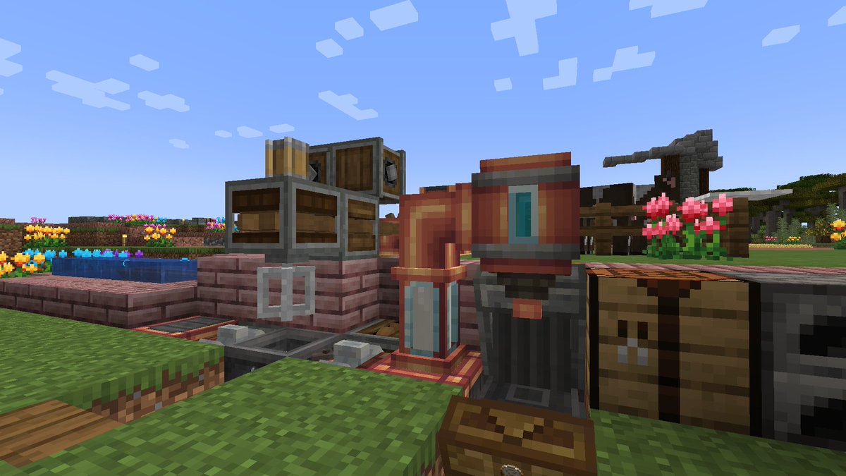 EngiSmp's tweet photo. 😱Some of our members are already taking good use of the Create mod!!

🥳This is the makeshift start of @KatieGoBrr bakery! https://t.co/vtPDdLcs1r
