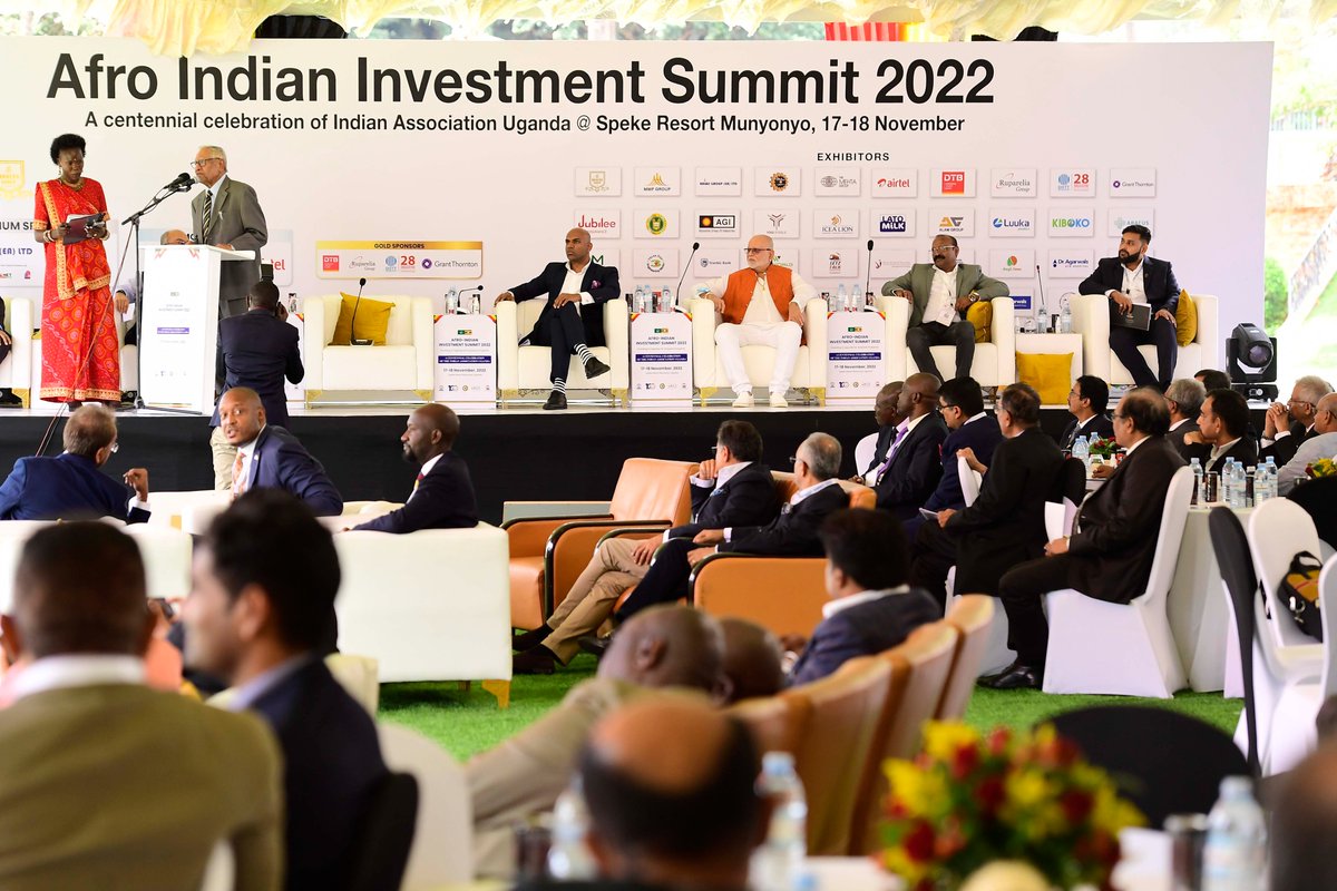 KagutaMuseveni's tweet photo. I joined the Indian community for the Afro-Indian Investment summit at Speke Resort Munyonyo as a precursor of the centenary celebrations of the Indian Association in Uganda. This event is a testimony of NRM’s reconciliation role towards development and transformation. https://t.co/TSpWL7zjzq