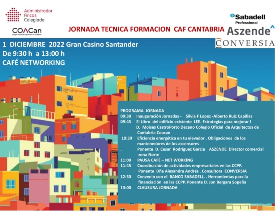 CafCantabria's tweet photo. Jornada técnica de formación en @CafCantabria #AFColegiados @AlbertoRCT @juan_sanudo @LBSabogados https://t.co/M9wUVeWSgf
