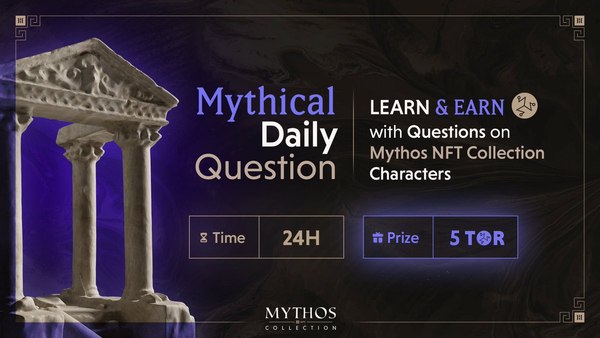 Mythos_HEC's tweet photo. 🎁 Mythical Daily Question 🎁
 
Hades lent his Cap of Invisibility on many occasions. One of the greatest Greek heroes also lent the Cap &amp; wore it on a quest to behead the Gorgon/Medusa.
 
❓ What was that Greek hero name? 🤔
 
To win👇
 
1️⃣ Follow  @Mythos_HEC
2️⃣ ❤️+RT
3️⃣ ✍️👇 https://t.co/NYquIzEBAP