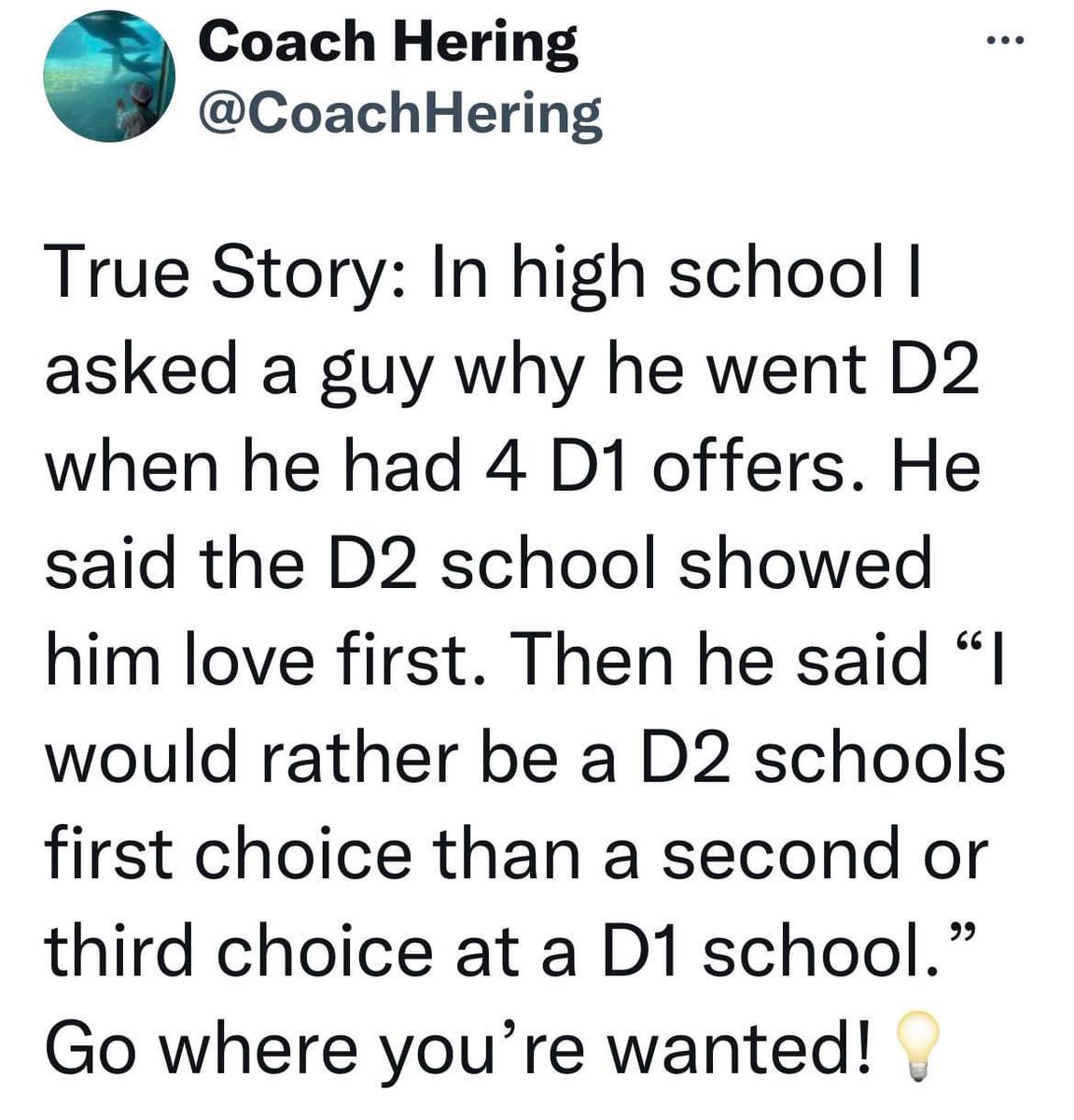 CoachCotten's tweet image. Wise words: