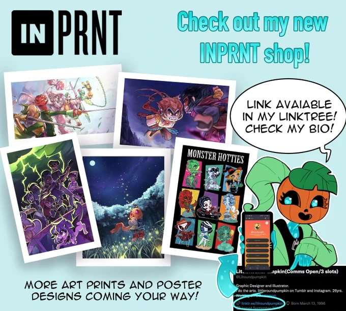 Hey guys! I've got an INPRNT shop now! 