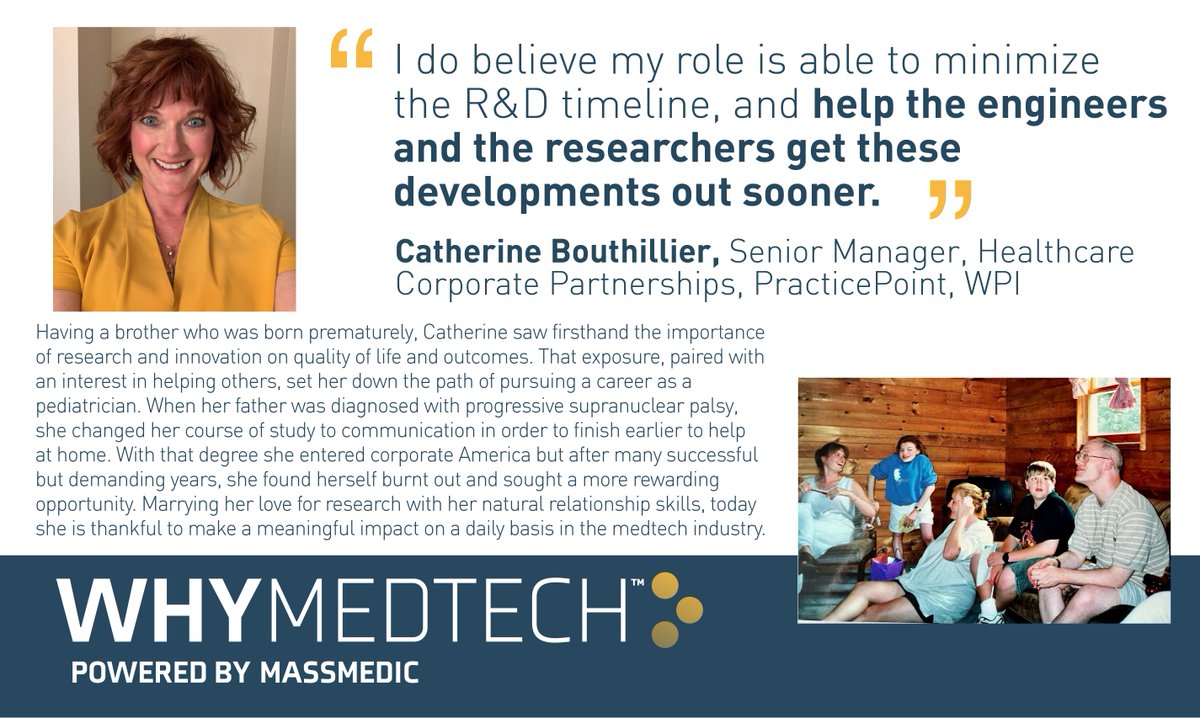 MassMEDICouncil's tweet photo. Catherine Bouthillier, Senior Manager, Healthcare Corporate Partnerships, PracticePoint, WPI

To learn more about the #WhyMedtech campaign, visit https://t.co/ZNYiPfS1NK

🟡🟡🟡

#whymedtech #whymedtechstories #medtech #medtechstories #medtechindustry #wpi #wpipracticepoint @WPI https://t.co/porskX8H4P