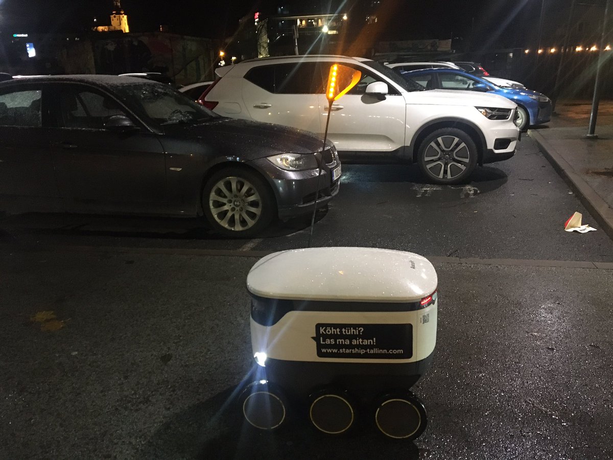 Delivery robots in Talinn,Estonia😉