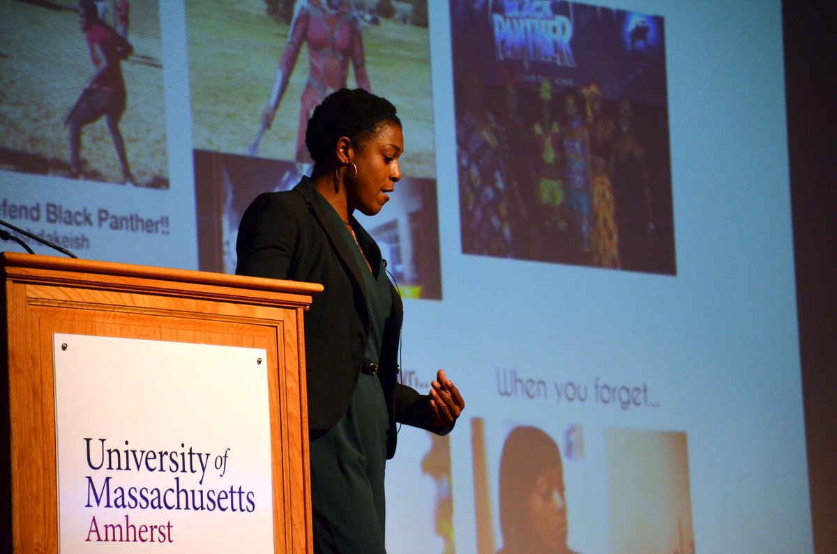 UMass Amherst HFA (@umasshfa) on Twitter photo Everyone's talking about "Black Panther: Wakanda Forever"—and the film has an amazing HFA connection with theater major Keisha Tucker '06! Here she is on campus during 2018 homecoming. Check out what she has to say about her time at <a href="/UMassAmherst/">UMass Amherst</a>: umass.edu/hfa/news/theat… Everyone's talking about "Black Panther: Wakanda Forever"—and the film has an amazing HFA connection with theater major Keisha Tucker '06! Here she is on campus during 2018 homecoming. Check out what she has to say about her time at <a href="/UMassAmherst/">UMass Amherst</a>: umass.edu/hfa/news/theat…