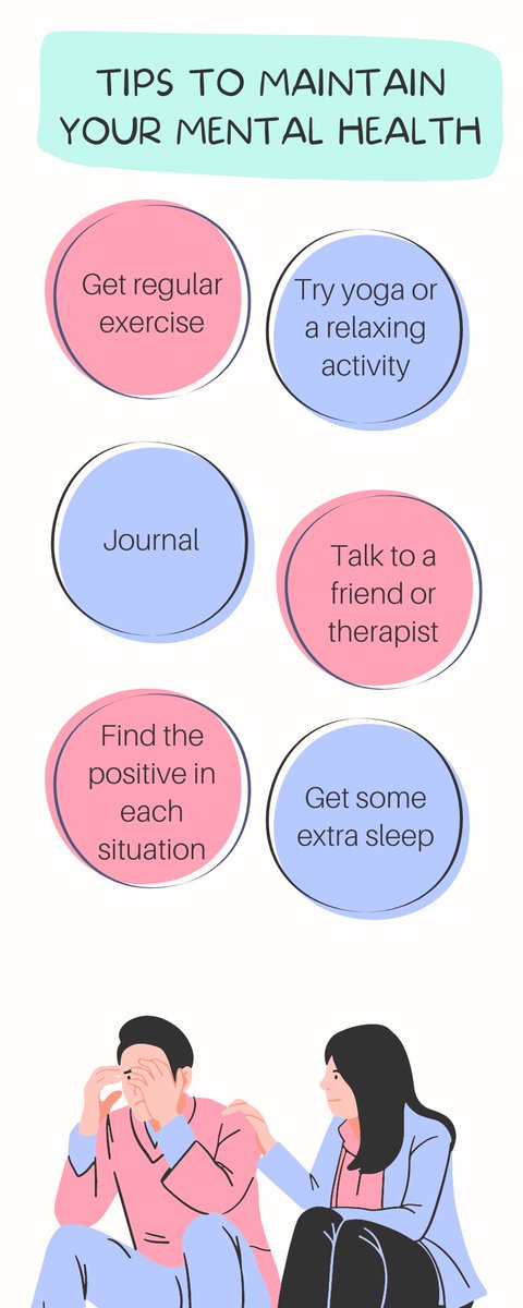 DMCUNIVERSALWC's tweet photo. Check out these tips to maintain your mental health! Do you use any of these?

#mentalheatlhmatters #universalwellness #selflove https://t.co/HJkulyP3yK