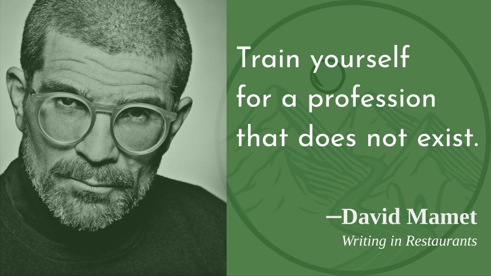 This seems correct for several reasons!

Happy birthday, David Mamet!   