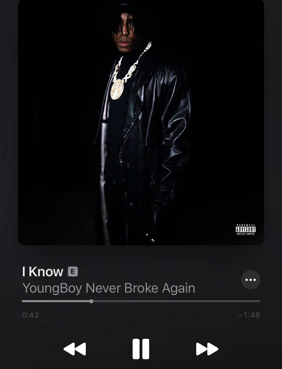 Never thought a song would make me cry until I played I know by nba youngboy 😭