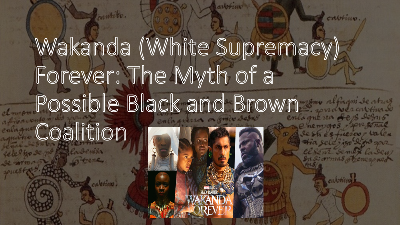 thepmshow's tweet photo. TODAY! Wakanda (White Supremacy) Forever: The Myth of a Possible Black and Brown Coalition https://t.co/UWyQqCCwMK https://t.co/wL2y6ThoUi