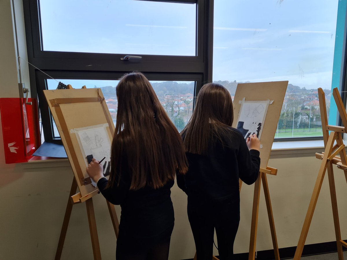 It was great to see s3 pupils using the easels today!
