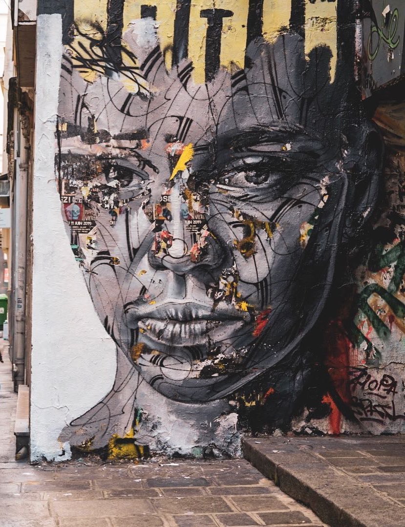 StreetArt by © Hopare in Paris, France.