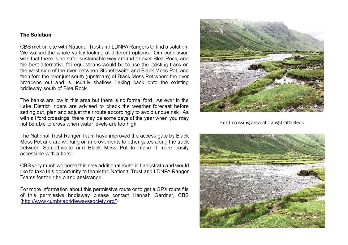 GardnerKHannah's tweet photo. Its been brilliant working with the rangers from @NT_TheNorth @lakedistrictnpa @fixthefells to agree a new permissive bridleway which will improve access for horses through the Langstrath Valley, #Borrowdale #LakeDistrict #Horseback #PartnershipWorking @BritishHorse 🔽 https://t.co/hRgNsfwAtO