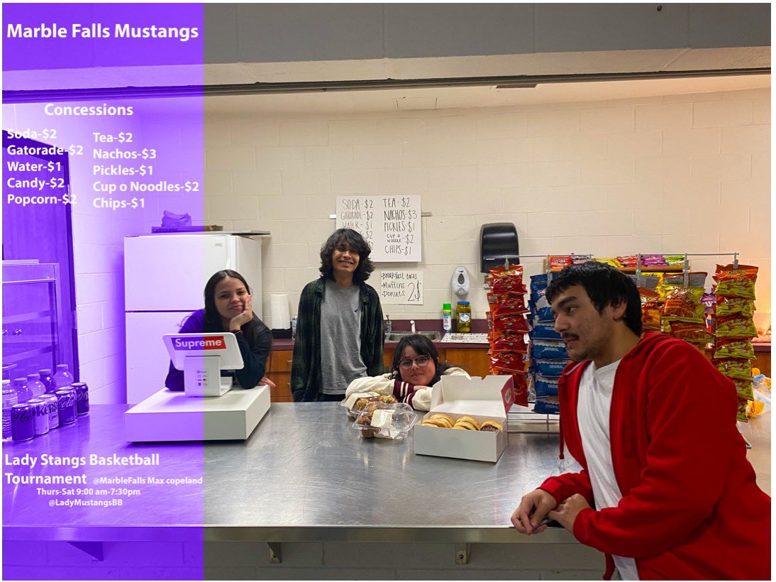 Come visit the wonderful concession stand!