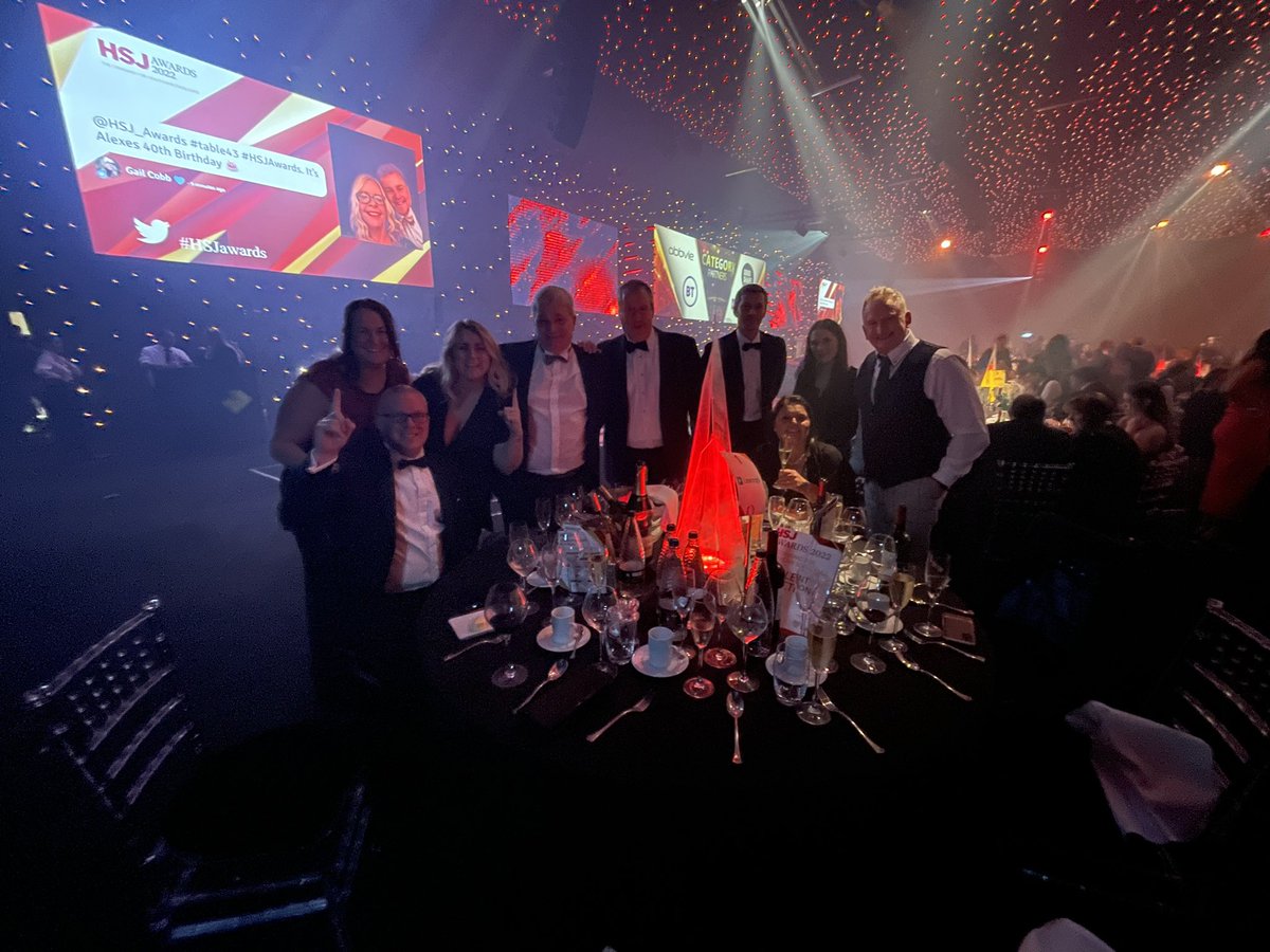 aimalade's tweet image. Enjoying the epic event that is #HSJ2022 #HSJAwards with my super Cheshire &amp;amp; Mersey colleagues table numero #uno @LiverpoolWomens #everyonesawinner @SueColbeck @Faye_Eliz @LexmarkUK @MattJConnor