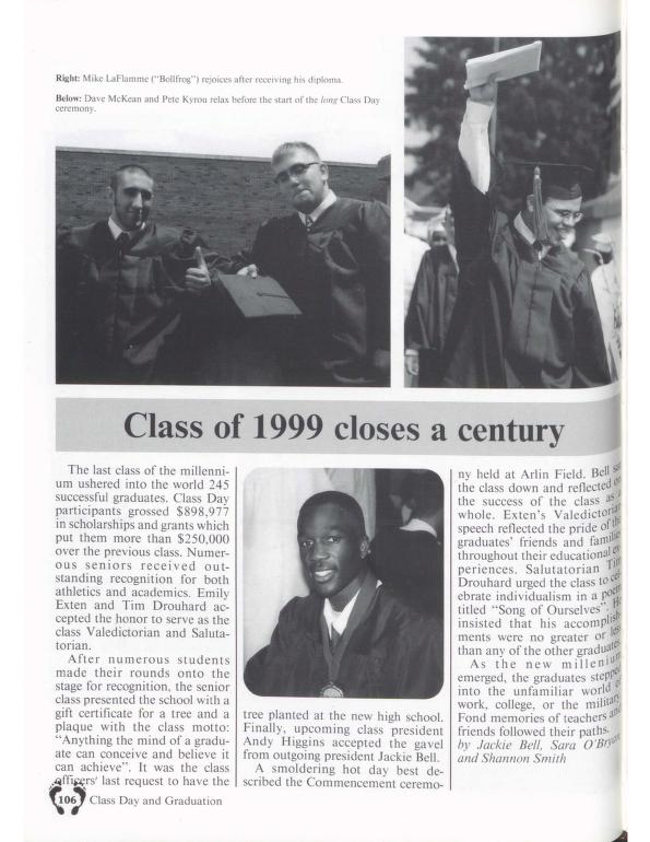 The last class of the 20th century, easily available in the 21st! The 1999 Manhigan is now available online!
Find it (and all our digitized yearbooks!) here: shermanroom.omeka.net/yearbooks