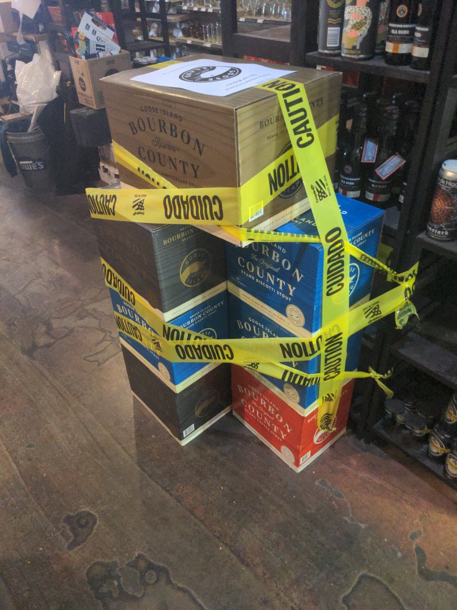 FlyingBeerMan's tweet image. Four Goose Island BCBS varieties will be available on Black Friday. Some limits apply.