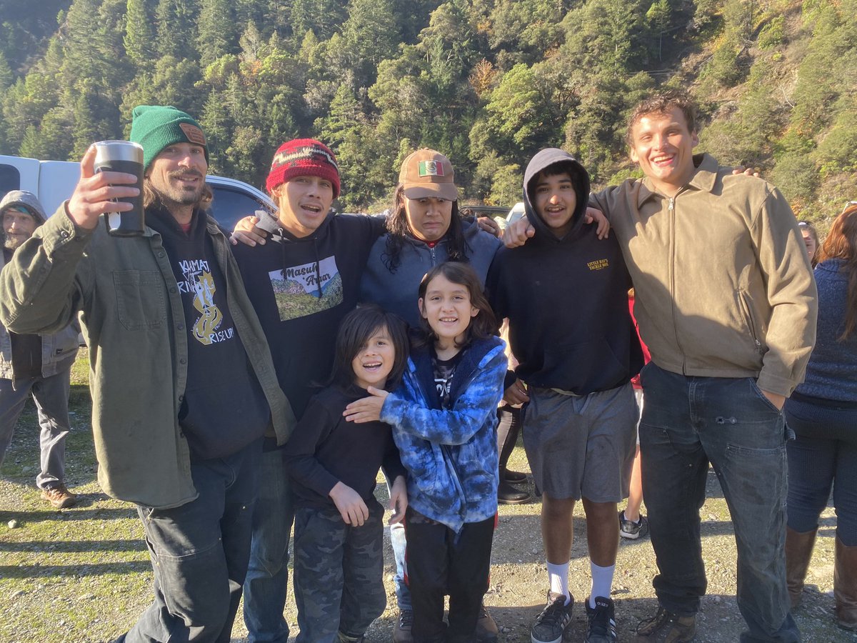 Historic moment today as FERC votes to surrender the Klamath Dams. Happy to spend this day with these warriors on the bank of the river we’ve fought so hard for. #undamtheklamath