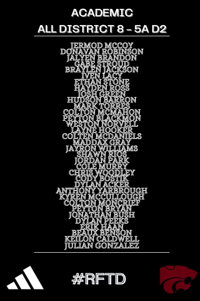 Congrats to our Academic All District kids!
#RFTD