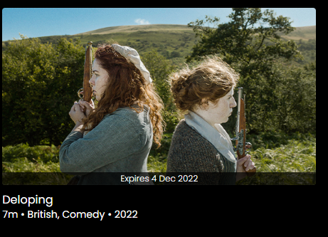 Deloping directed by Jon Olav Stokke. Really witty stuff, the acting was superb and Tom Mair's writing made for some lovely jokes.

"That's what the men do" and "cloth death" are really silly and fun running gags