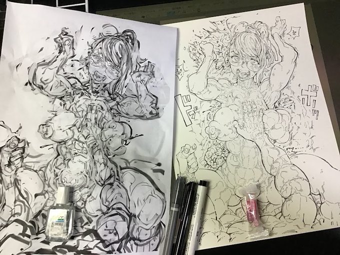 乾燥しているせいで
うっかりZONE2本飲み
昼夜逆転ぶり返し線画。 