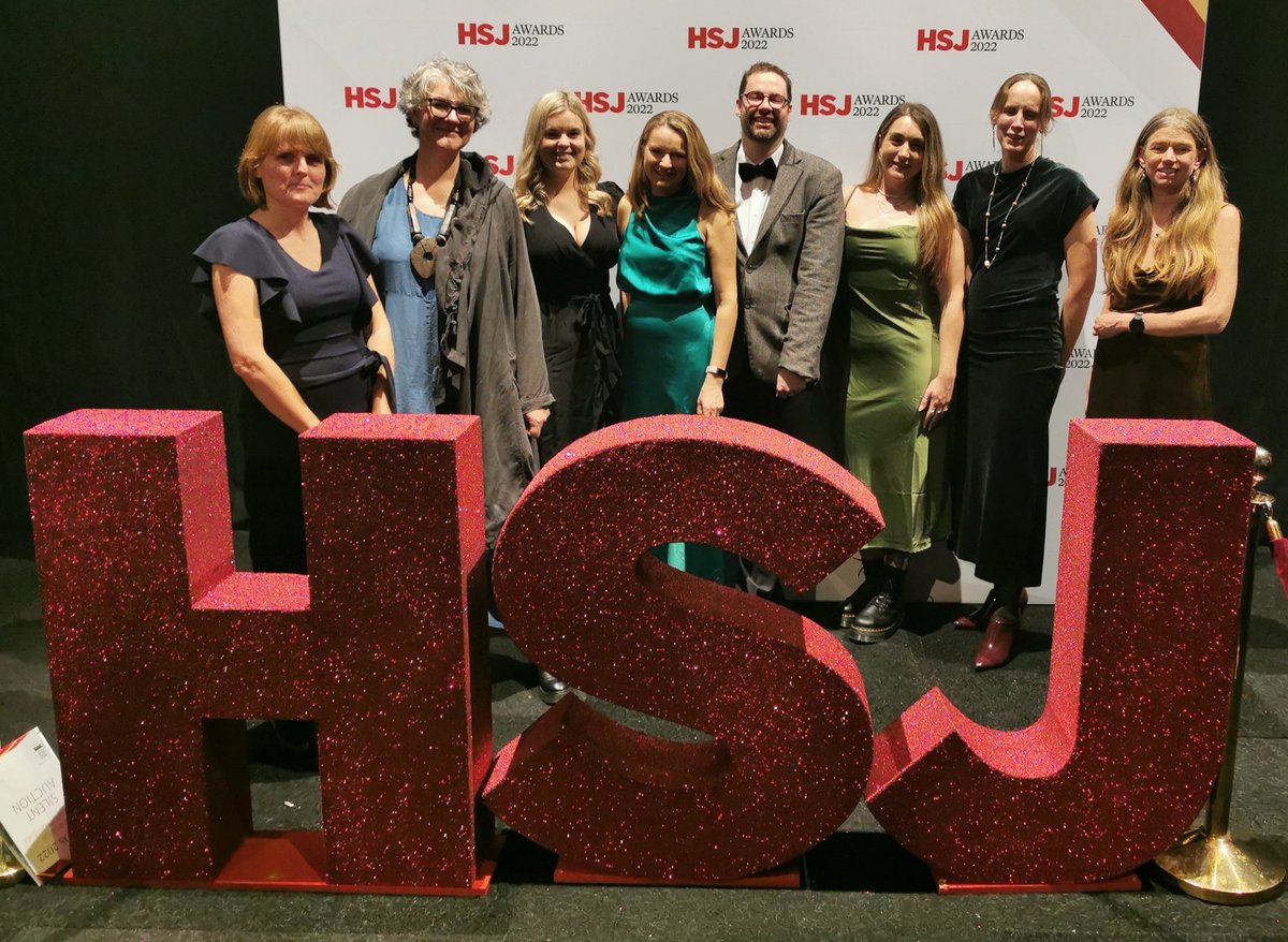 NHS_ELFT's tweet photo. Our Rough Sleepers #mentalhealth Project (RaMHP) team are here @HSJ_Awards. Shortlisted and looking fabulous! @gugge33 https://t.co/2blvDbBpMm