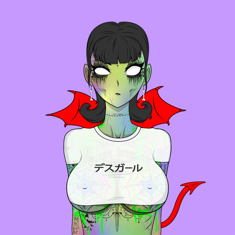 Kickin it with <a href="/DEATHGIRL_NFT/">DEATH GIRL - デスガール</a> today. #deathgirl #NFTs #NFTjapan