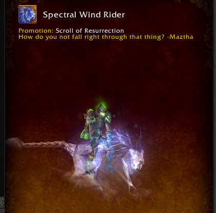 @ThunderDick420 @Warcraft I don't see too many peovple with either of those mounts! Sometimes I forget I even have it, then it pops up as a random fave lol.