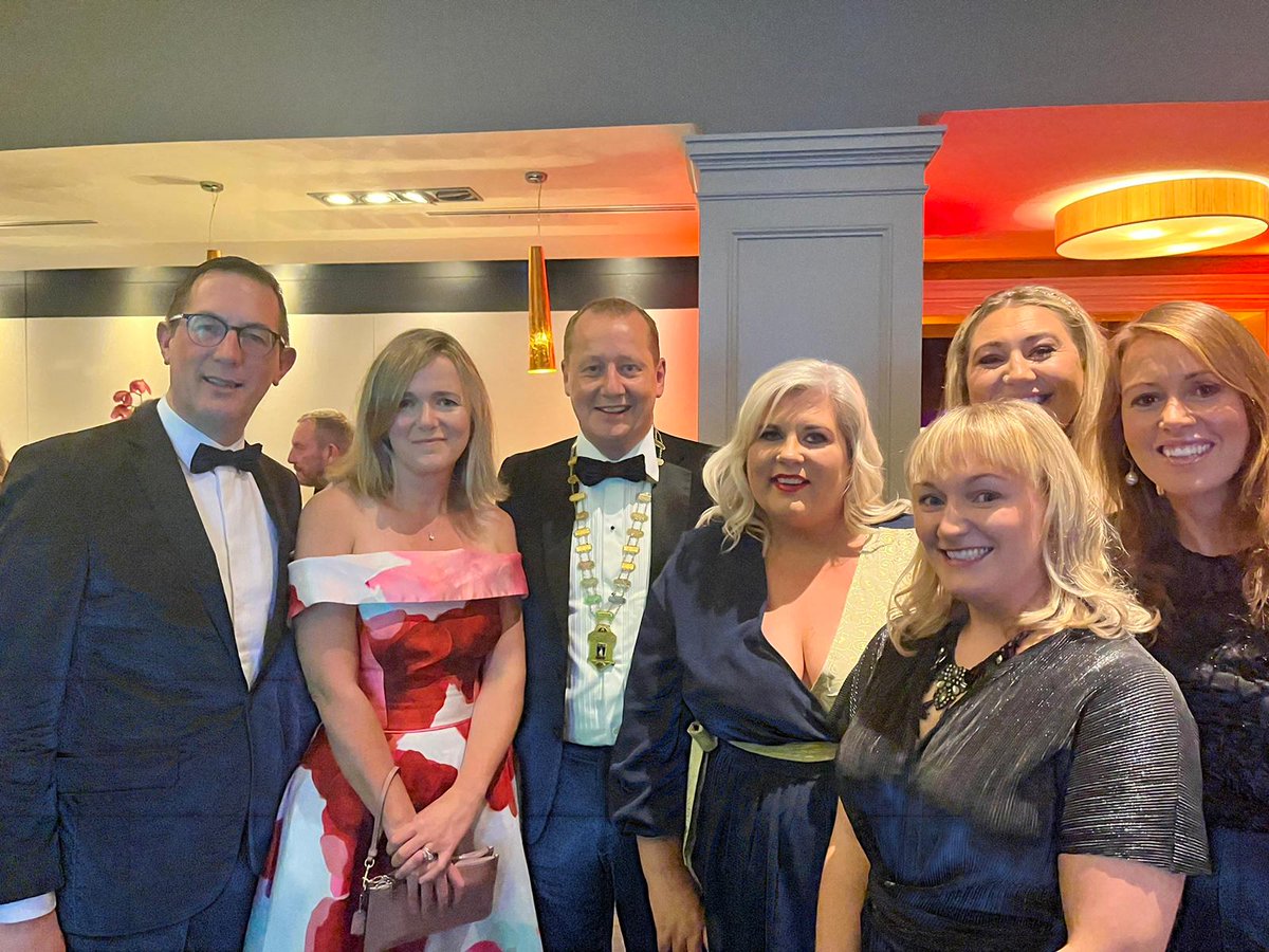 Cork Chamber President &amp; team suited &amp; booted for tonight's <a href="/Cork_IHF/">Cork IHF</a> Cork Tourism Dinner <a href="/RadissonBlu/">Radisson Blu</a>. Looking forward to celebrating our hotelier members across Cork! #IHFBall