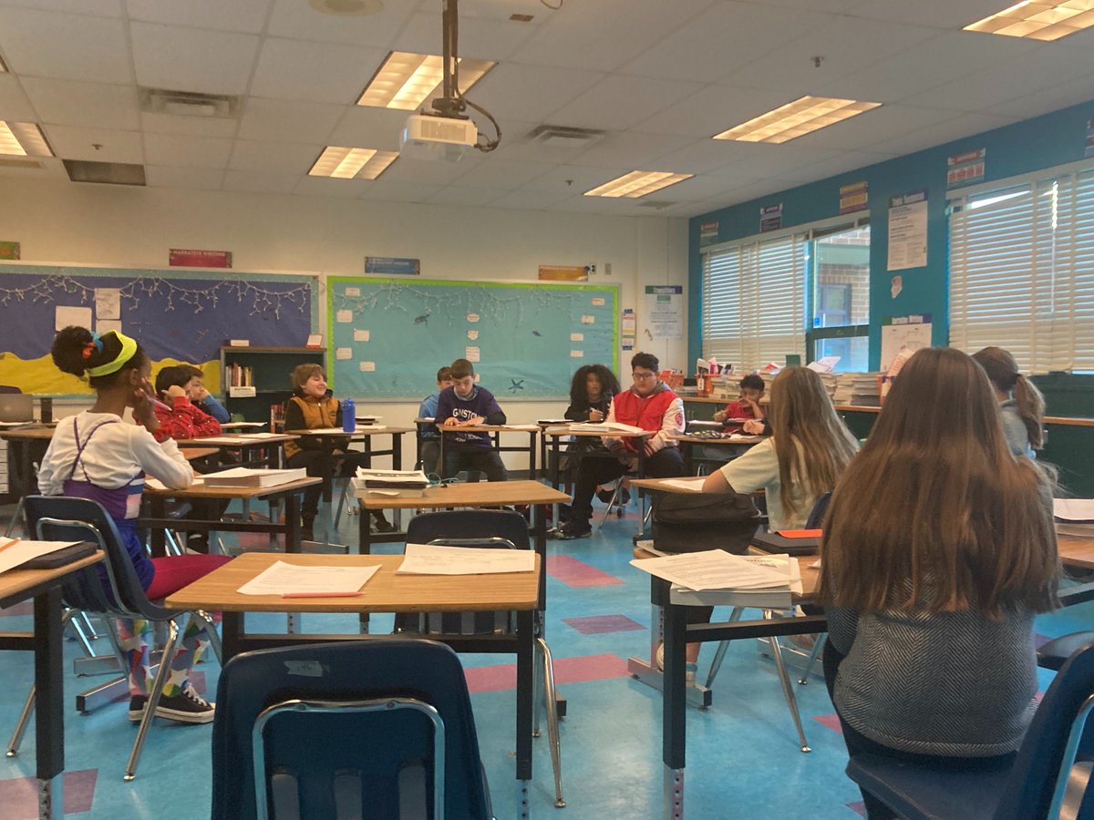 Why should you be mindful of what you post online? 6th graders discuss during an ELA Socratic Seminar to kick off the "Discovering Your Voice" unit.
