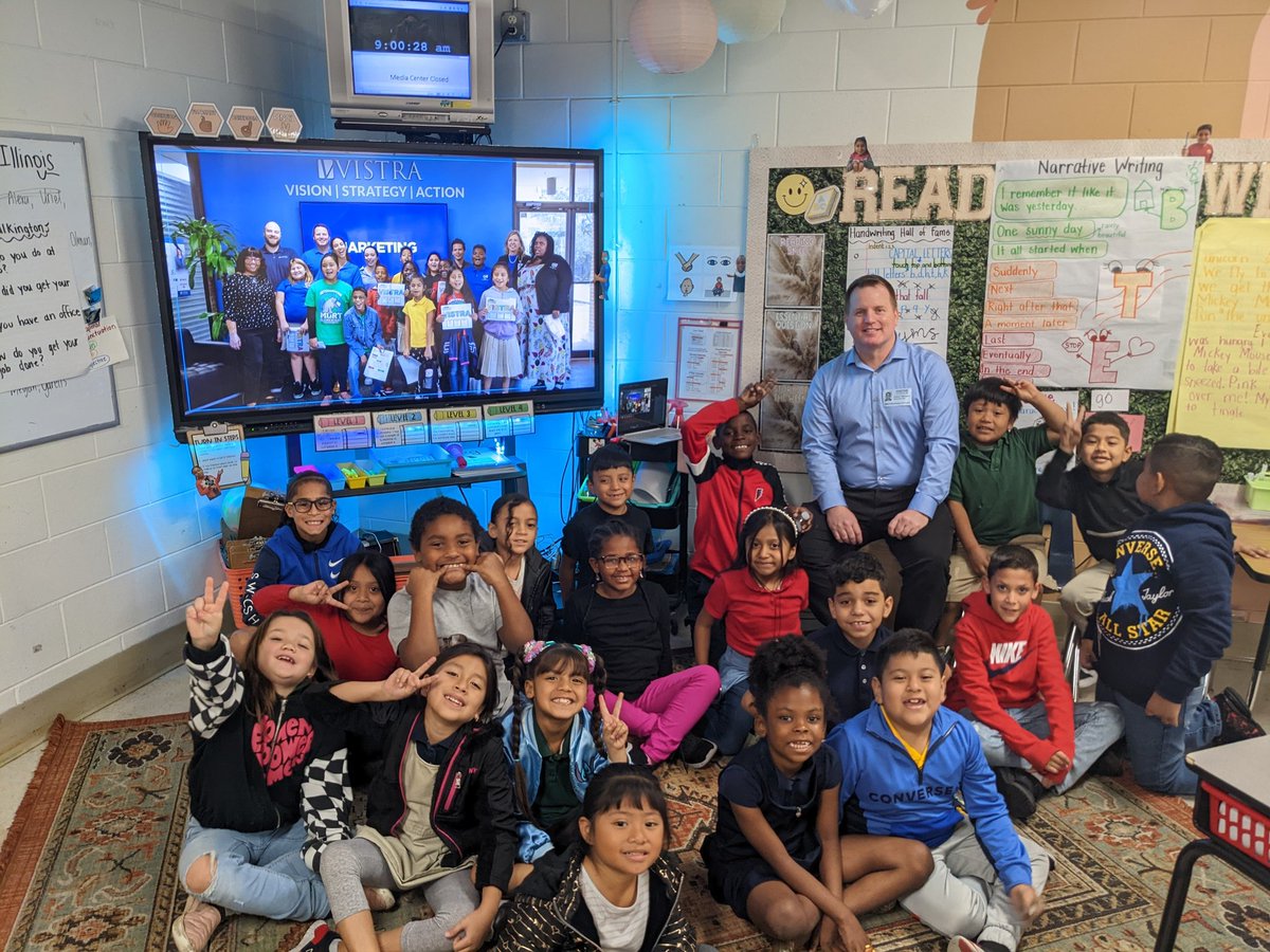 Thank you Mr. Talkington for coming and talking to us about <a href="/ConsultVistra/">Vistra Communications</a> and reminding our 2nd graders to always dream BIG ❤️