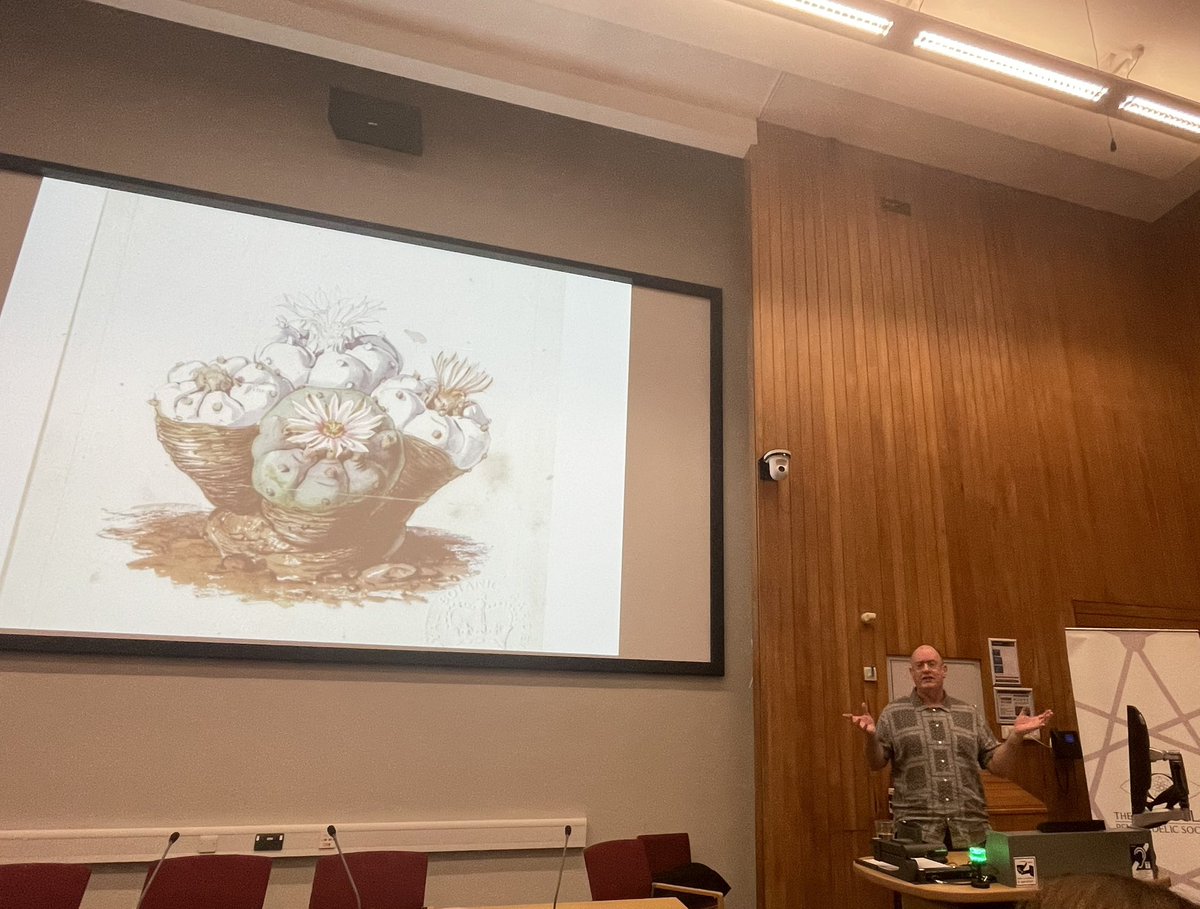 What a fantastic evening, hearing all about the history of #mescaline from a true expert <a href="/MikeJayNet/">Mike Jay</a> . <a href="/MPS_Psychedelic/">The Maudsley Psychedelic Society</a>
