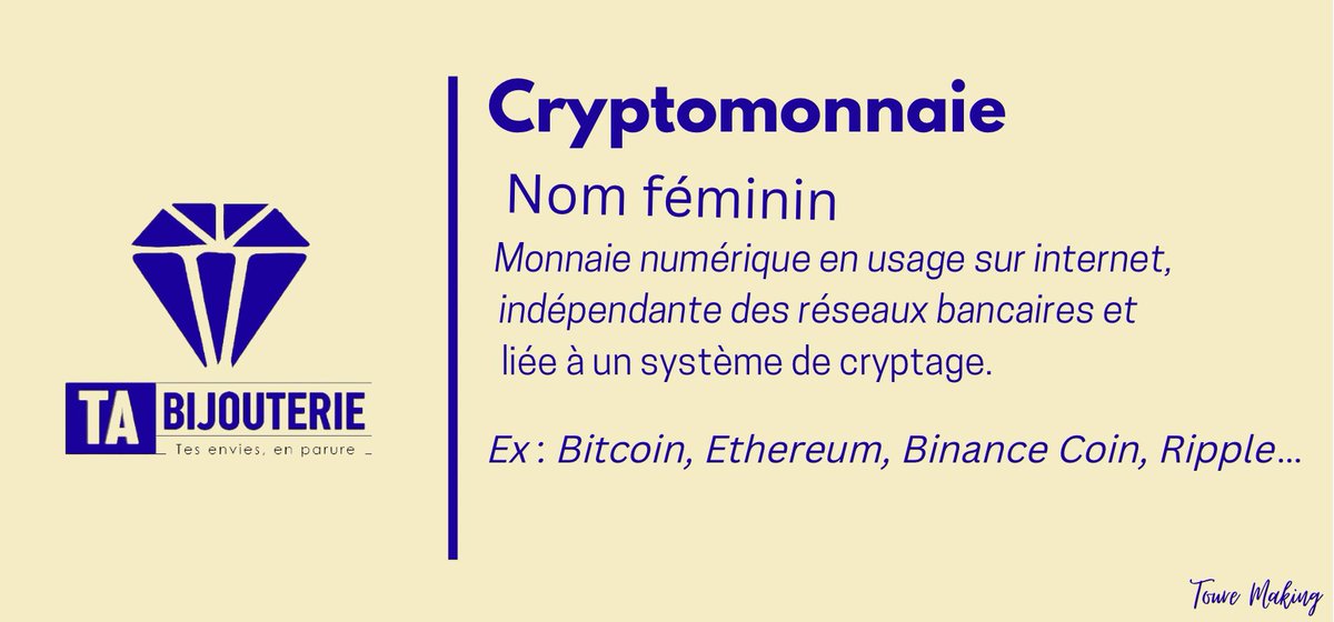 huskeybabilax's tweet image. Connaître les rudiments de cette monnaie, c’est un pas vers l’avenir du Web 3.0.
Un mot en semaine. 
wa.me/message/DGQVRR…
#tabijouterie.